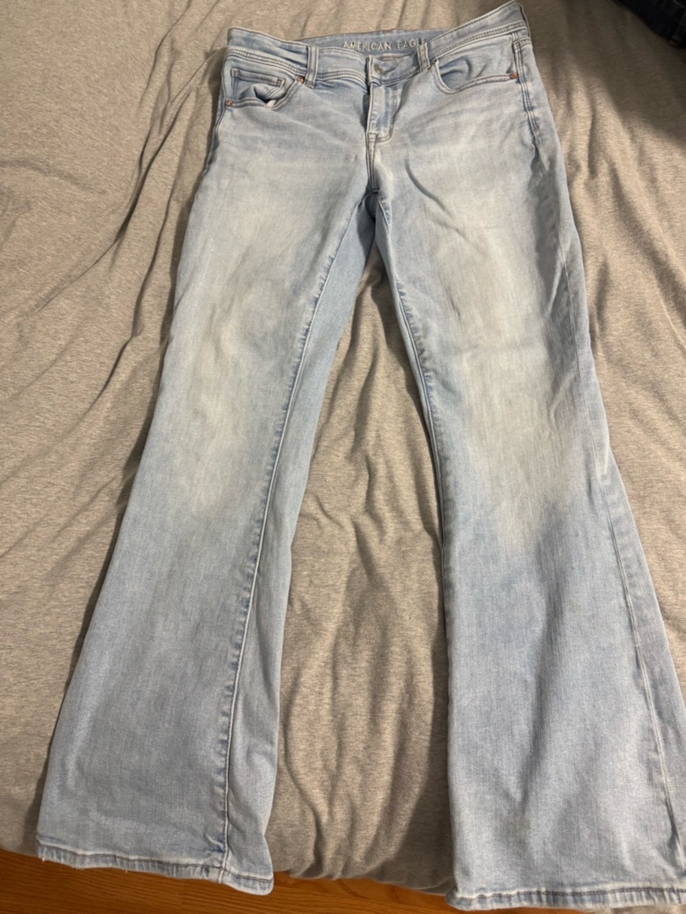 American Eagle Outfitters Pale Blue Flare Jeans